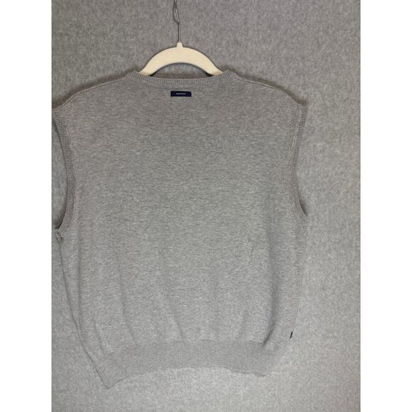 Nautica Sweater Vest Light Grey - Medium - Picture 3 of 11